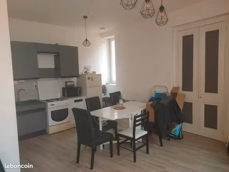 t3 duplex 60 m² au sol – dernier étage – centre-ville – sans frais d'agence