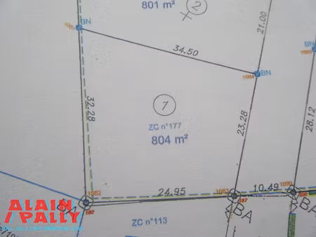 vente terrain 804 m² à cloyes-sur-le-loir (28220)  28 316 €