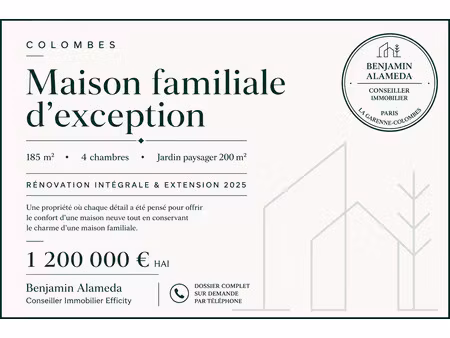 maison 5 pièces - 185 m²