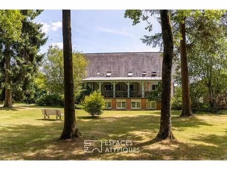 maison normande du xixe siècle avec une grange à rénover
