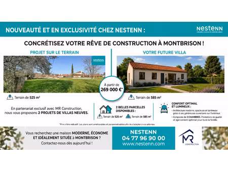 montbrison (42600) : 'votre projet neuf en exclusivité' !!!