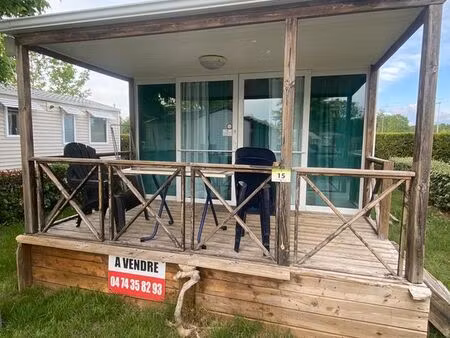 mobil-home rénové à vendre – 25 m² – camping 3★