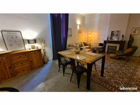 location meublée dans une maison de ville en centre ville avec terrasse sur le toit  120m2