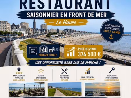 vente locaux professionnels à le havre (76600)  374 500 €