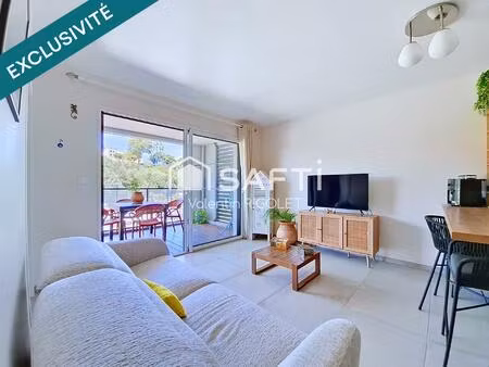 charmant t2 40m² avec terrasse 15m² et garage 14m²