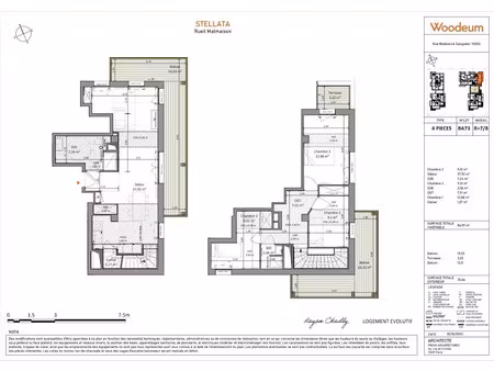 location appartement 4 pièces 86 m² à rueil-malmaison (92500)  1 937 €