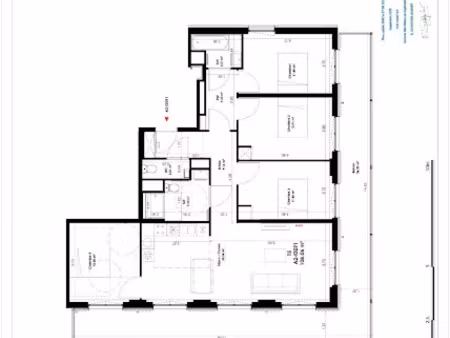location appartement 5 pièces 106 m² à saint-denis (93200)  1 867 €
