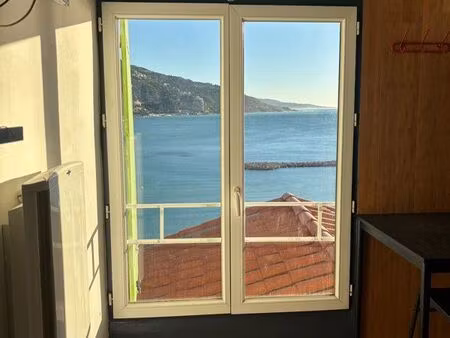 studio meublé vue mer exceptionnelle hyper-centre menton - vieille ville