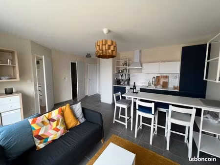 t2 neuf - 41m2 - meublé & terrasse 7m2