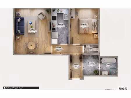 appartement montrouge 41.62 m² t-2 à vendre  250 000 €