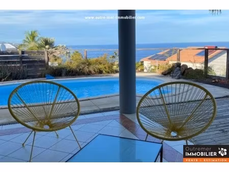 vue mer  piscine et bungalow indépendant : une belle opportunité à pointe des châteaux