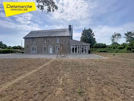 exclusivite 5 min villedieu les poeles (50800) maison de campagne 6 pièces rénovée sur 4ha