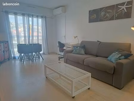 etudiant - septembre à juin studio t1 climatisé  parking  fibre  proche plage  commodités 