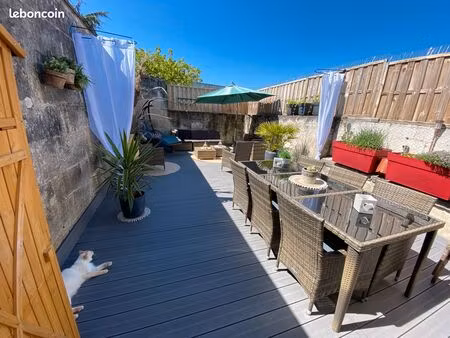 appartement t3 rénové au calme avec terrasse (parkings possible) centre ville angoulême
