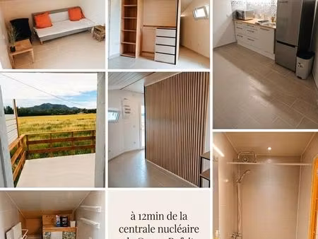 ​◊ studio meublé neuf avec terrasse et jardin – le pouzin (campagne)