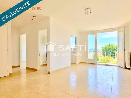 appartement t2 de 46m2 entièrement rénové - terrasse 13m2 plein sud vue dégagé + cave