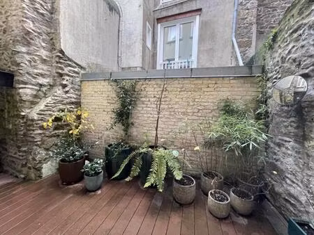 a louer - agence giboire - appartement t2 meublé - st malo intra-muros