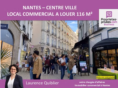 44000 nantes - local commercial a louer 116 m² - centre-ville
