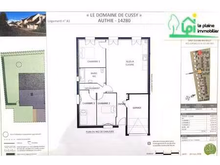 vente maison à authie (14280) : à vendre / 80m² authie