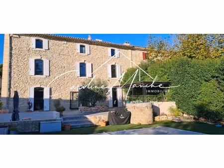 a louer à coudoux - grand mas provençal meublé de 350m² - 5 chambres - bureau - piscine