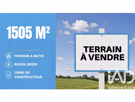 vente terrain à bâtir 1 505 m²