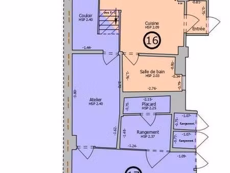 appartement 33 m² / jardin / atelier et place de stationnement.