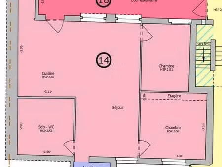 appartement t3 71 m²