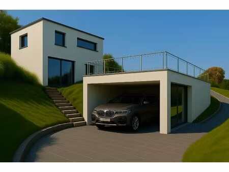 biot - terrain 1322m2 avec villa individuelle 177m2 à finaliser - vue panoramique village