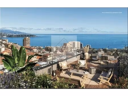 appartement 4 pièces neuf avec vue mer à deux pas de monte-carlo