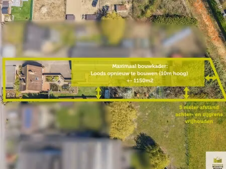 ruime bedrijfswoning op perceel van 2.519m2 en mogelijkheid tot bouwen loods