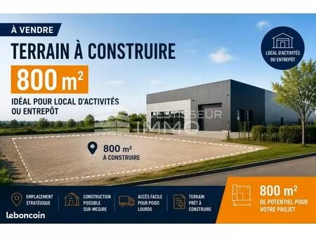 terrain 800 m² bois le roi