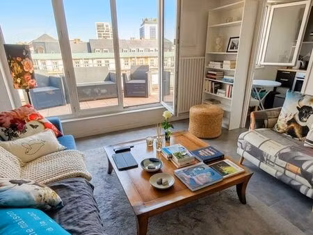 appartement attique 2 pièces 43m2 terrasse