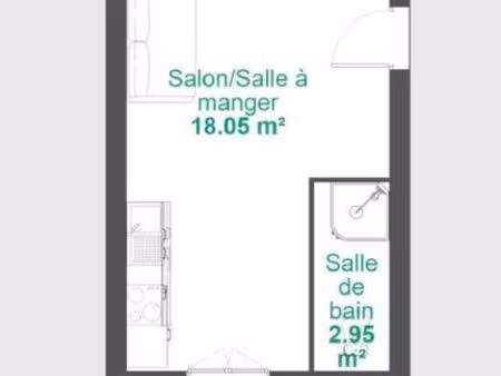 sens - proche gare t2 meublé
