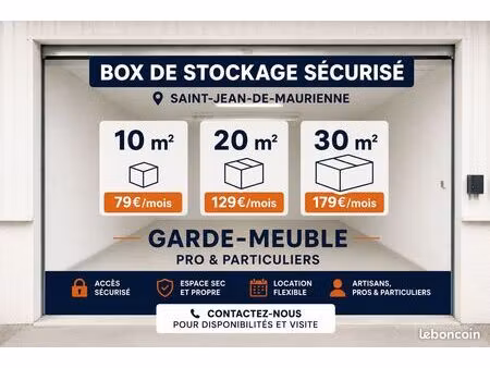 stockage artisan / box stockage pro – saint-jean-de-maurienne
