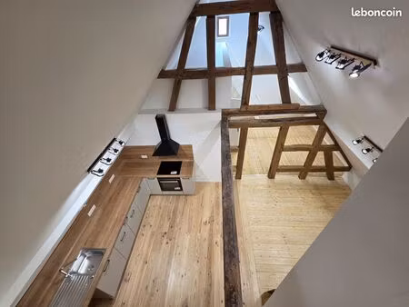 appartement duplex 3-4 pièces entièrement refait à neuf au centre de woerth
