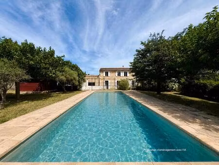 maison avec piscine - orange