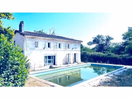 a vendre maison en pierre avec terrain et etang - secteur coutras