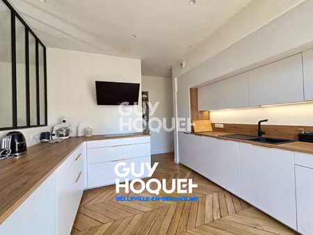 appartement de caractère  4 pièces  avec garage  au coeur de belleville en beaujolais 