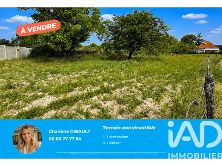 vente terrain à chabris (36210) : à vendre / 1036m² chabris