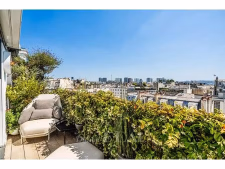 exclusivite - paris xvie - dernier étage avec terrasses panoramiques sur paris - muette
