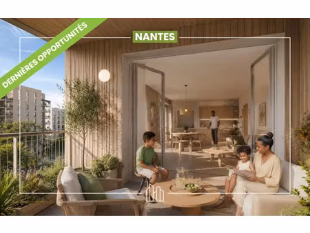 vente appartement neuf 4 pièces 77m2 nantes - 319000 € - surface privée