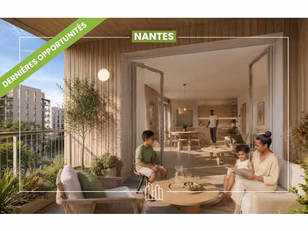 vente appartement neuf 3 pièces 63m2 nantes - 268000 € - surface privée