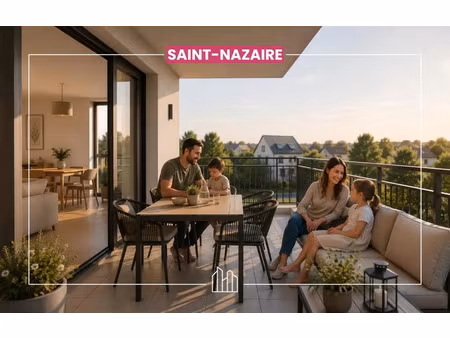 vente appartement neuf 3 pièces 57m2 saint-nazaire - 251900 € - surface privée