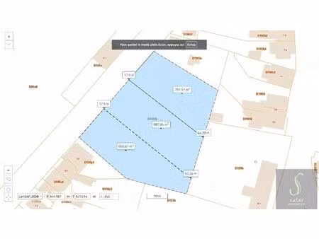 terrain à bâtir à vendre à 58rue des déportés anderlues (vbe32818)