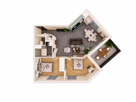 vente appartement 3 pièces 68m2 albi 81000 - 213000 € - surface privée