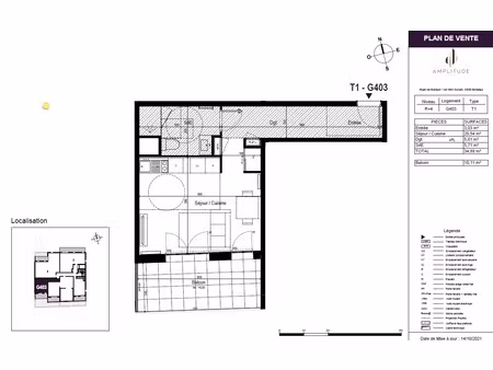 location appartement 1 pièce 34 m² à bordeaux (33100)