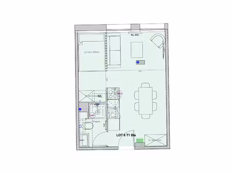 saint genis laval centre - t1 bis - 26 3m2