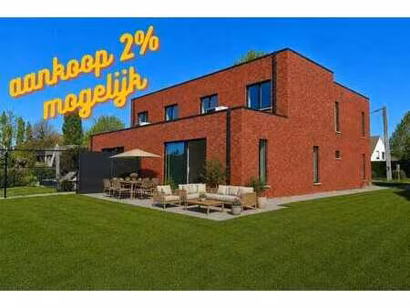 nieuwbouw halfopen / 595m² / zuidgerichte landelijke tuin