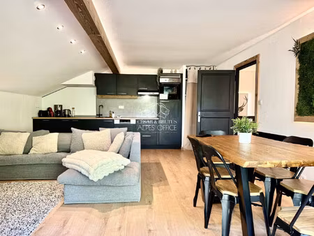saint-gervais-les-bains  appartement duplex t3 + cabine  74 m²