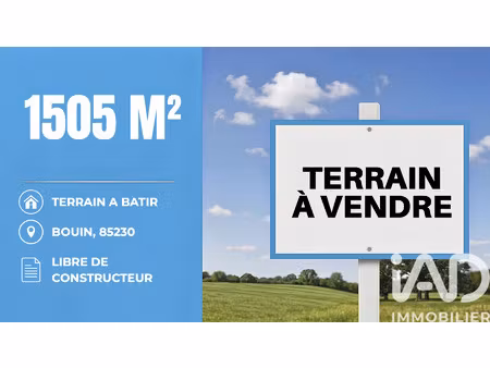 vente terrain à bouin (85230) : à vendre / 1505m² bouin
